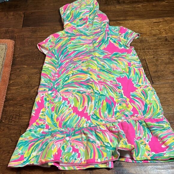 Lilly Pulitzer Multicolor Hooded swimsuit Coverup, size L/8-10 - Picture 6 of 6